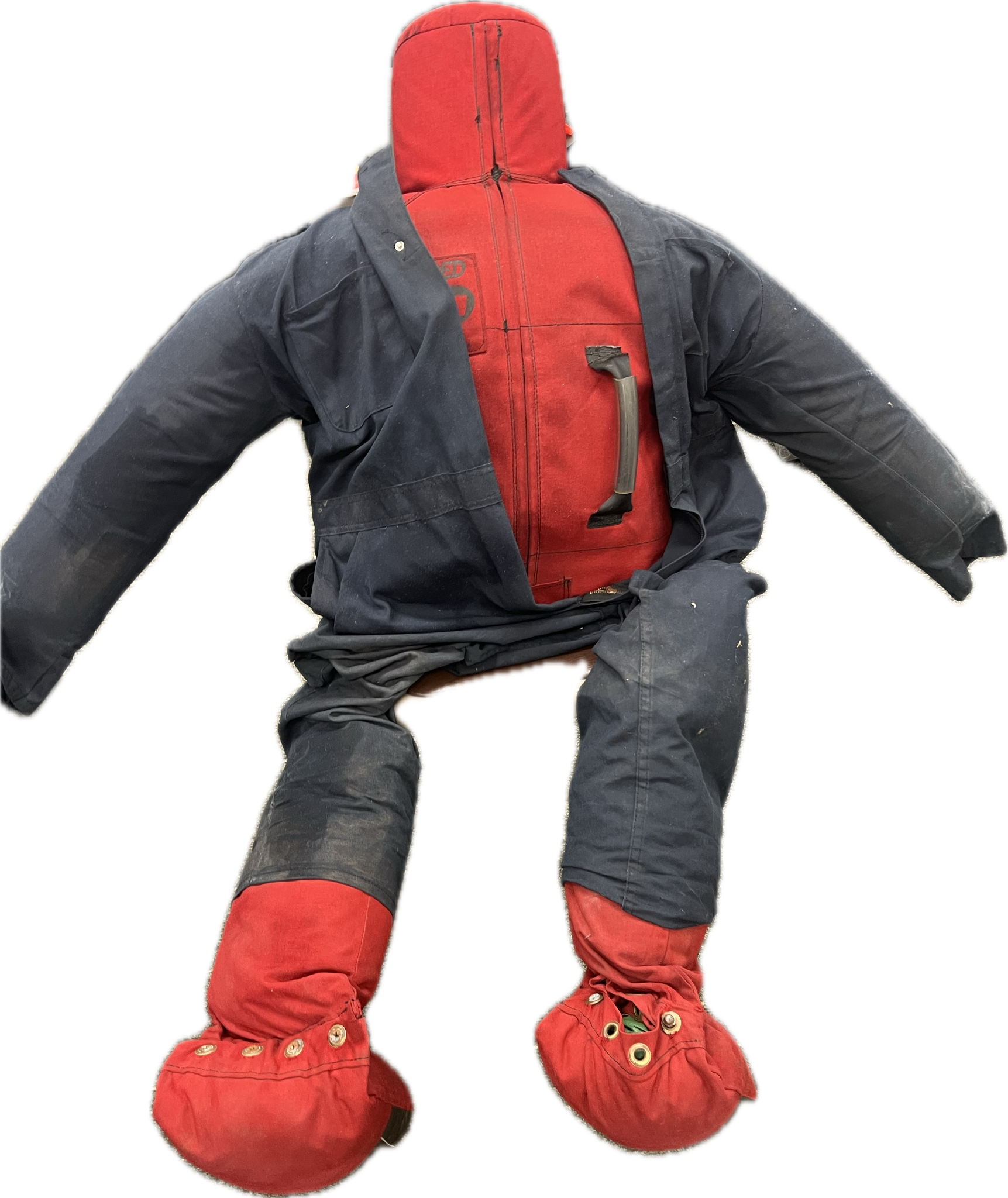 150lb crash-test dummy used for fall audio recording